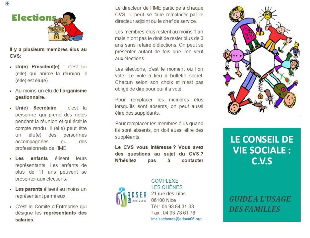 Le Cvs Conseil De La Vie Sociale Complexe Les Chênes 3257